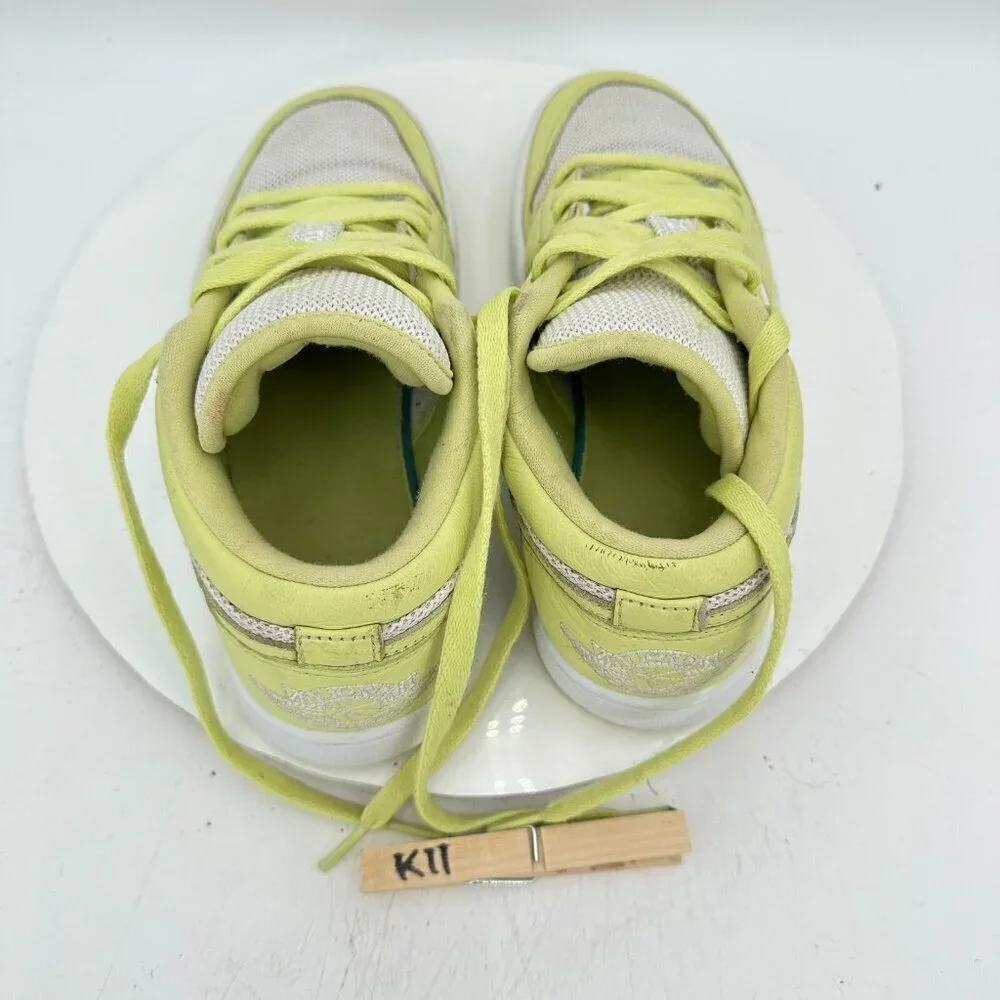 Nike Air Jordan 1 Low Women Size 8 DH9619-103 Limelight White Training Shoes